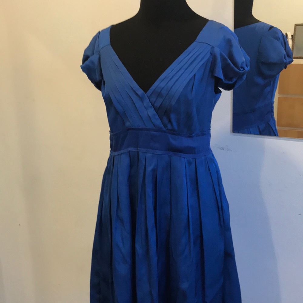 Royal Puff sleeve dress